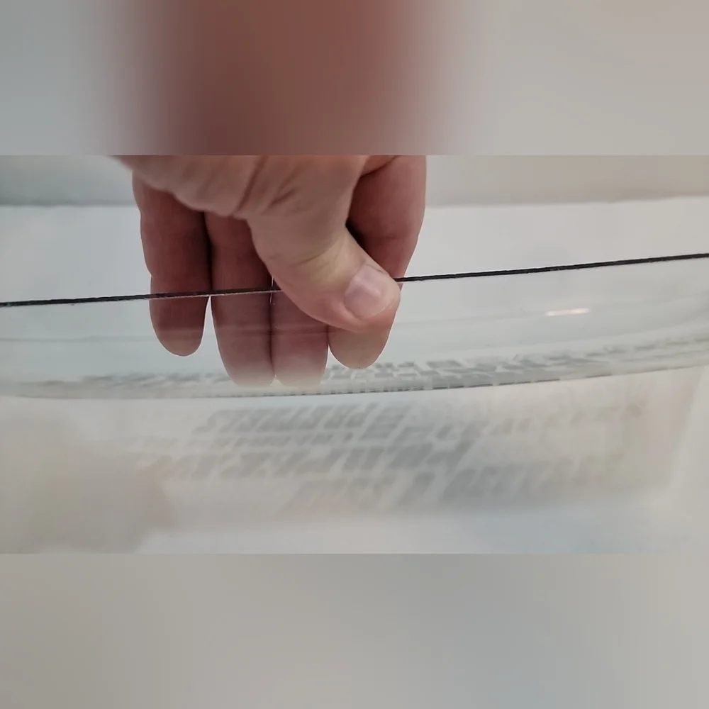 LARGE GLASS SNACK SERVING TRAY